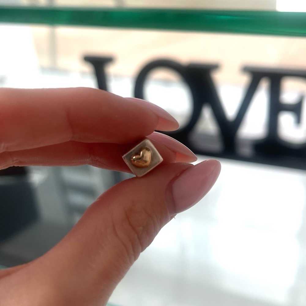 I Love You Pandora Silver with Gold heart Charm